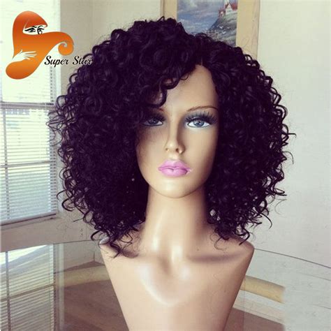 Curly Full Lace Human Hair Wigs With Baby Hair Glueless