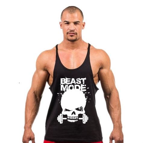 Nuevo Algodón Camisetas De Tirantes Sencilla Bodybuilding Fitness