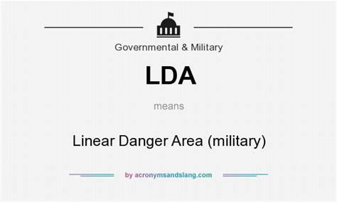 Lda Linear Danger Area Military In Government And Military By