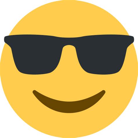 Cara Sonriendo Con Gafas De Sol Emoji