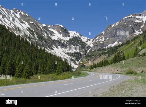 The Million Dollar Highway Between Silverton And Ouray Colorado In The