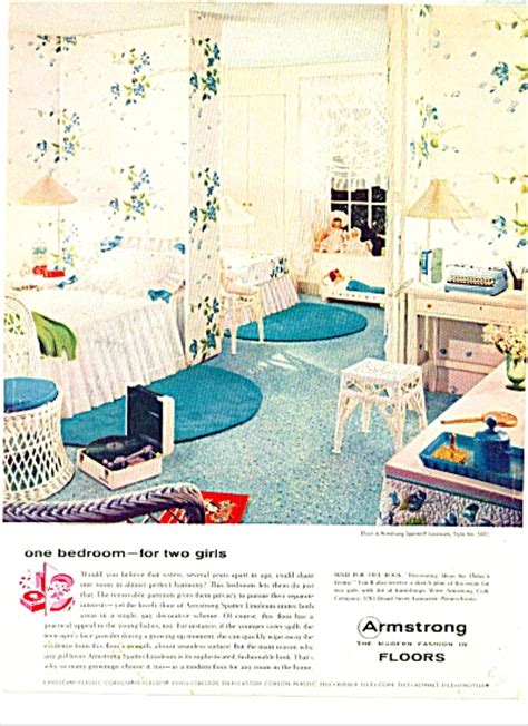 1970 Armstrong Asbestos Floor Tile Ad