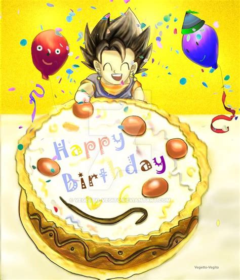 We cannot speak about dragonball cards without thinking about bandai and amada. Vegetto: Vegito happy Birthday DBZ by vegetto-vegito on ...