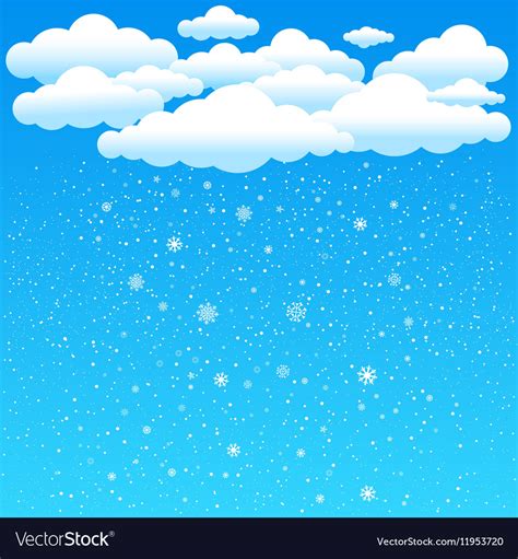 Cartoon Snow Cloud