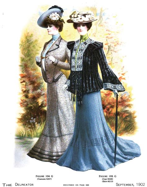 Edwardian Era Clothing Edwardian Era Fashion Plate September 1902
