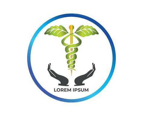 Health Clinic Logo With Leaves And Hands Or Logos For Hospitals And