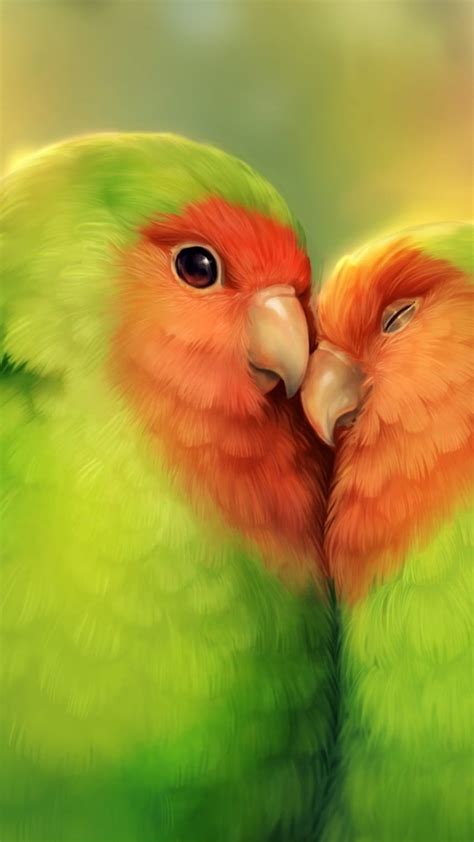 Love Birds Parrot Love Art Hd Phone Wallpaper Pxfuel