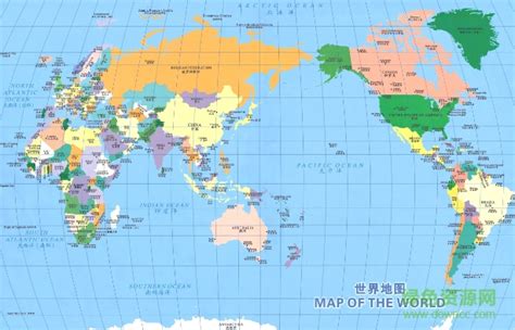 世界地图中英文高清版 世界地图中英文对照版下载高清版 绿色资源网