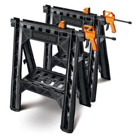 Worx Pegasus Multi Function Work Table Sawhorse Quick Clamps And