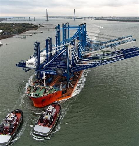 South Carolina Ports Welcomes New Ship To Shore Cranes Vesselfinder