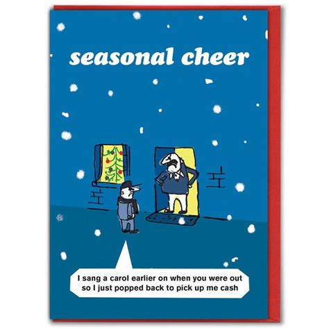 Modern Toss Christmas Card Carol Singer Ab2503 Give The Dog A Bone