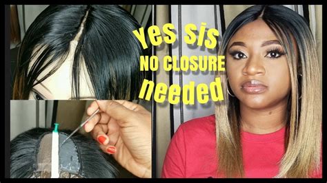 How To Make A Wig Without A Lace Closure For Beginners Youtube
