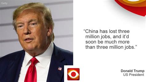 Has President Trumps Trade War Cost China Three Million Jobs Bbc News
