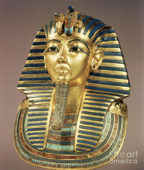 The Gold Funerary Mask From The Tomb Of Tutankhamun New Kingdom