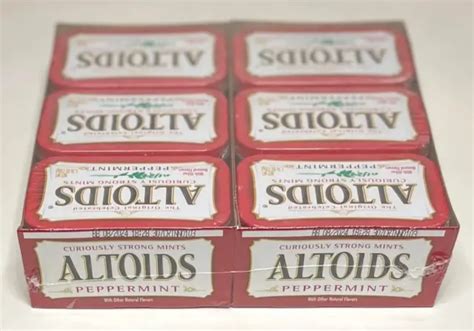 Altoids Classic Peppermint Breath Mints 176 Ounce Tins Pack Of 12 29