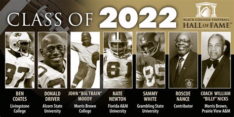 Black College Football Hall Of Fame Class Of