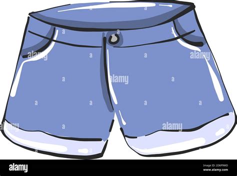 blue shorts illustration vector on white background stock vector image and art alamy