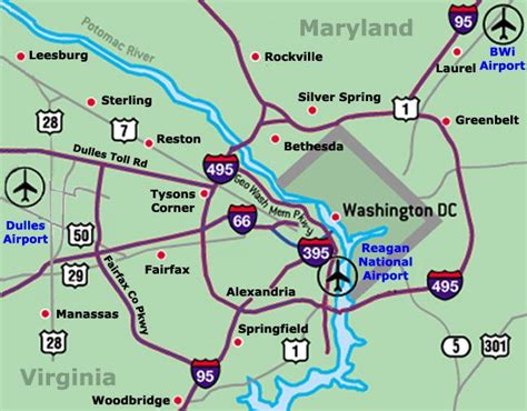 Dulles Airport Map Airport Map Dc Travel Security Tips