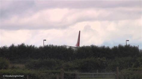 rare charter aircraft departures at belfast international airport youtube