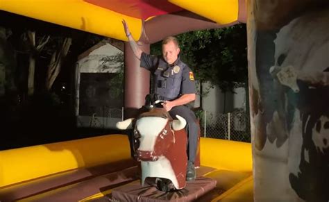 Texas Officer Shows Off Bull Riding Skills During Recent Call