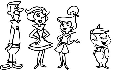 Judy Jetson Jab The Jetsons Bed Mattress Sale Sketch Coloring Page