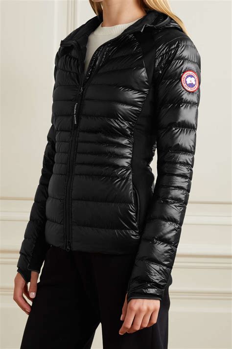 Canada Goose Hybridge Lite Hooded Stretch Jersey Trimmed Quilted Shell Down Jacket Net A Porter