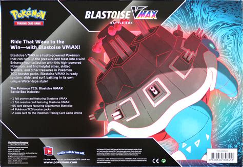 Pokemon Blastoise Vmax Battle Box Pokefeens