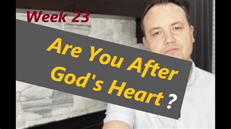 Week 23 Devotional After Gods Own Heart Youtube