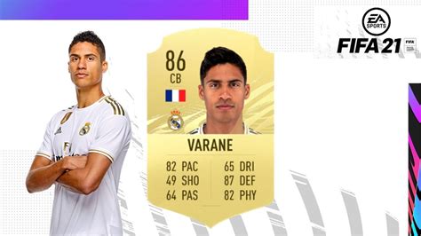 Altura 1,91 m pé destro: RAPHAEL VARANE 86 REVIEW DE JUGADOR FIFA 21 ULTIMATE TEAM ...