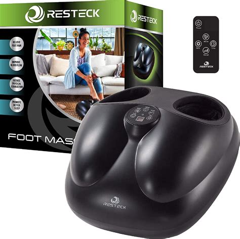 Resteck™ Shiatsu Foot Massager Machine With Heat Remote Control Deep