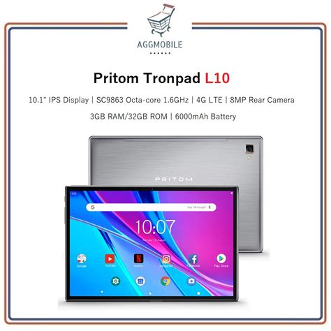 Pritom Tronpad L10 Tablet 101 Display 3gb Ram32gb Rom 4g Lte