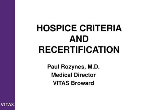 Ppt Hospice Criteria And Recertification Powerpoint Presentation
