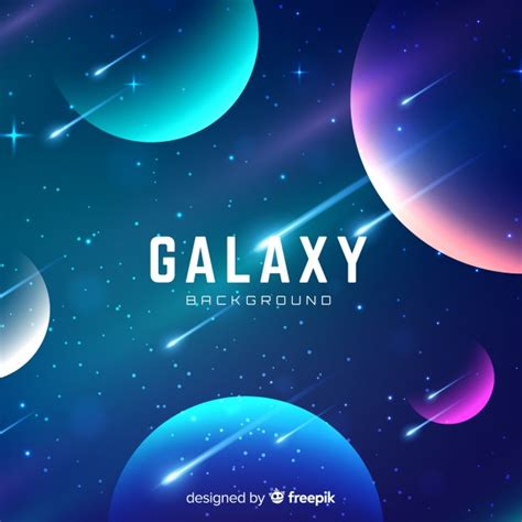 Premium Vector Colorful Galaxy Background With Realistic Design