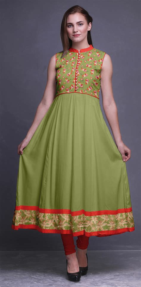 Bimba Indian Kurti For Women Party Wear Print Sleeveless Anarkali Kurti Fl 687f Ebay