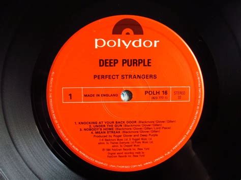 Deep Purple Perfect Strangers Guitar Records