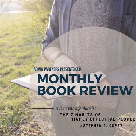 MONTHLY BOOK REVIEW: THE 7 HABITS OF HIGHLY EFFECTIVE PEOPLE