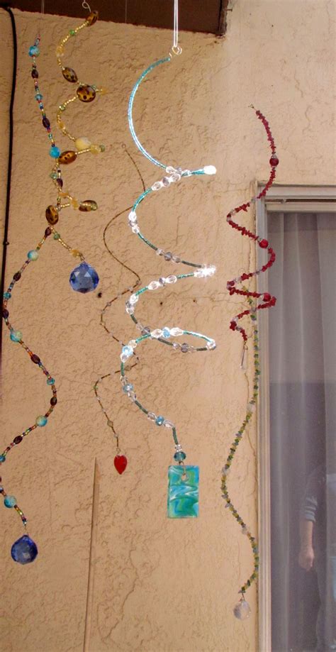 Memory Wire And Beads Crystal Suncatchers Diy Wind Chimes Craft