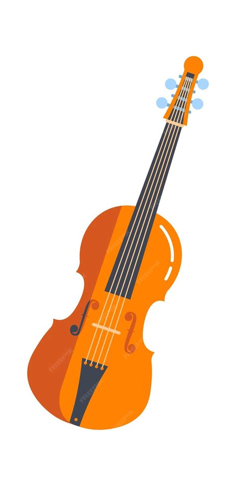 Premium Vector Violin Musical Instrument Vector Illustration