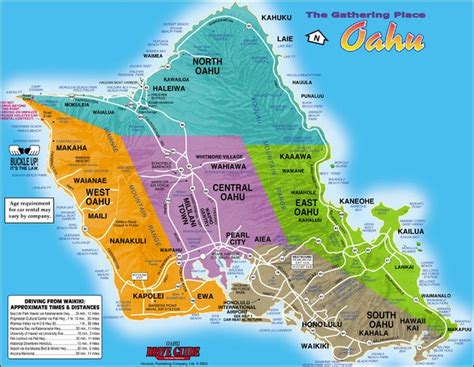 Map Of The Island Oahu Hawaii Map Oahu Vacation Oahu Hawaii