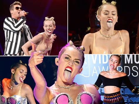 Miley Cyrus And Her Twerking Tongue Pictures Huffpost Uk
