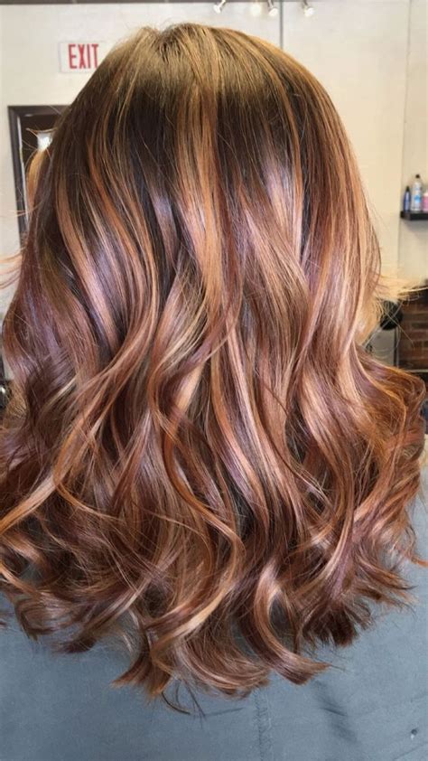 These caramel highlights bring some life to the front of the hair. top Looks with Caramel Highlights on Brown 2020