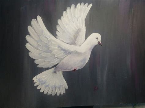 Dove Inspired By Angelafineart Acrylic Painting Painting