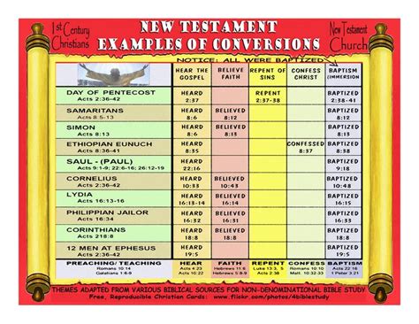 New Testament Examples Of Conversions All Were Baptized 1st Century