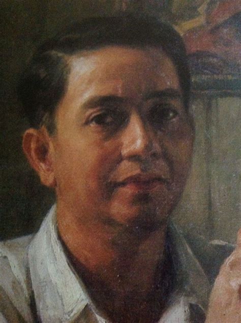 Detail Self Portrait Of Amorsolo Filipino Art Philippine Art