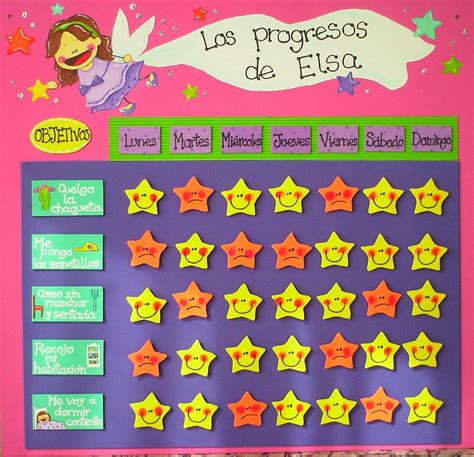 Tablero Elsa Kids Routine Chart Token Economy Kids Planner Chore