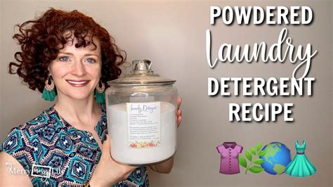 Diy Natural Powdered Laundry Detergent Recipe Youtube