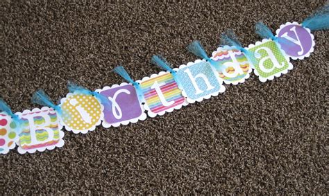 Everyday Celebrations Happy Birthday Banner Using The Cricut