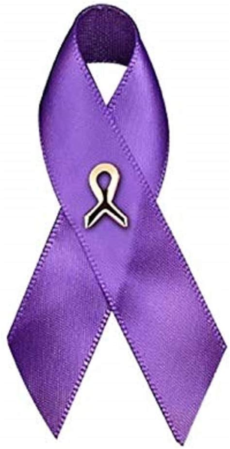 Fundraising For A Cause 50 Pack Purple Awareness Ribbon