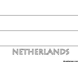 Flag Of Netherlands Coloring Page Boringpop Com