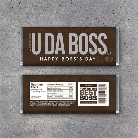 Check spelling or type a new query. Boss's Day Gift Printable Happy Bosses Day Candy Bar | Etsy